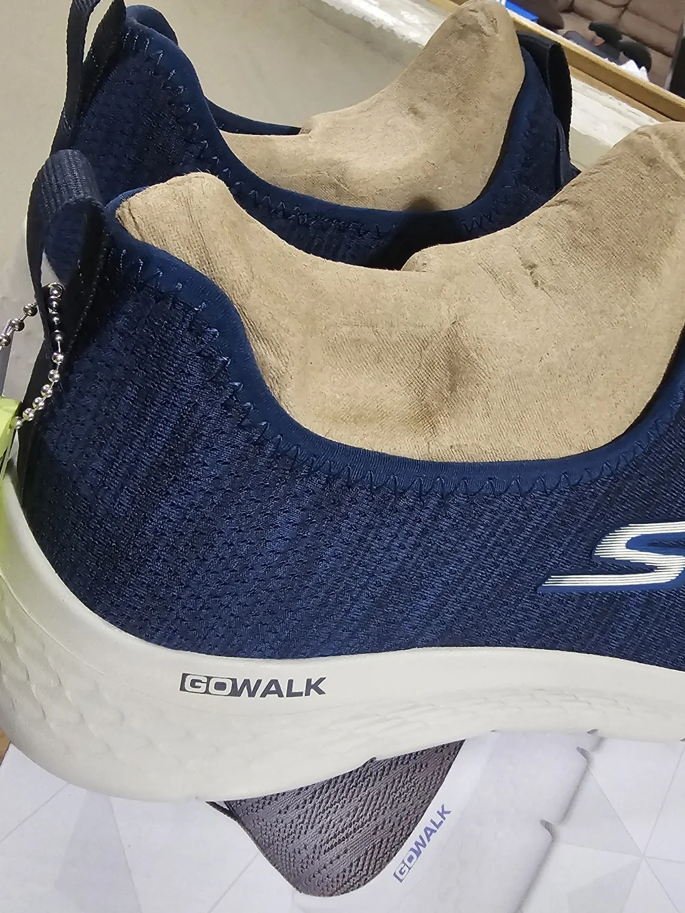 Skechers GOwalk Flex Navy Knit Slip-On Sneakers